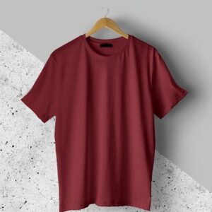 Berry Red Plain T-Shirt