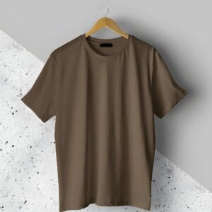 Coffee Brown Plain T-Shirt
