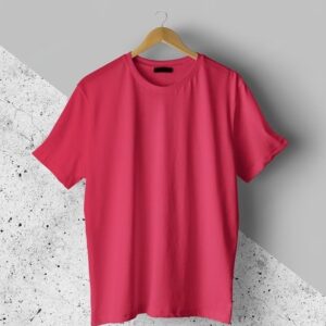 Crimson Red Plain T-Shirt