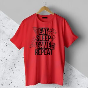 Eat Sleep Game Repeat T-Shirt | High Quality T-Shirt