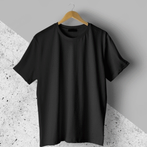 Jet Black Plain T-Shirt