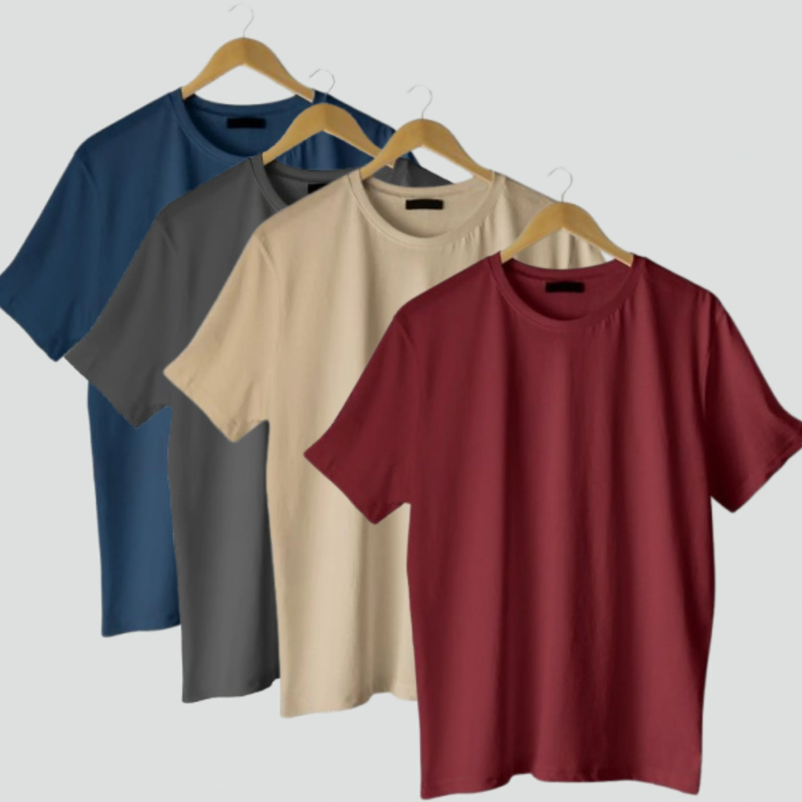 Pack of 4 Plain T-Shirt