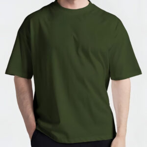 Olive Green Drop Shoulder Shirt | High Quality Shirt